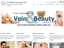 Tablet Screenshot of marbellavein.com
